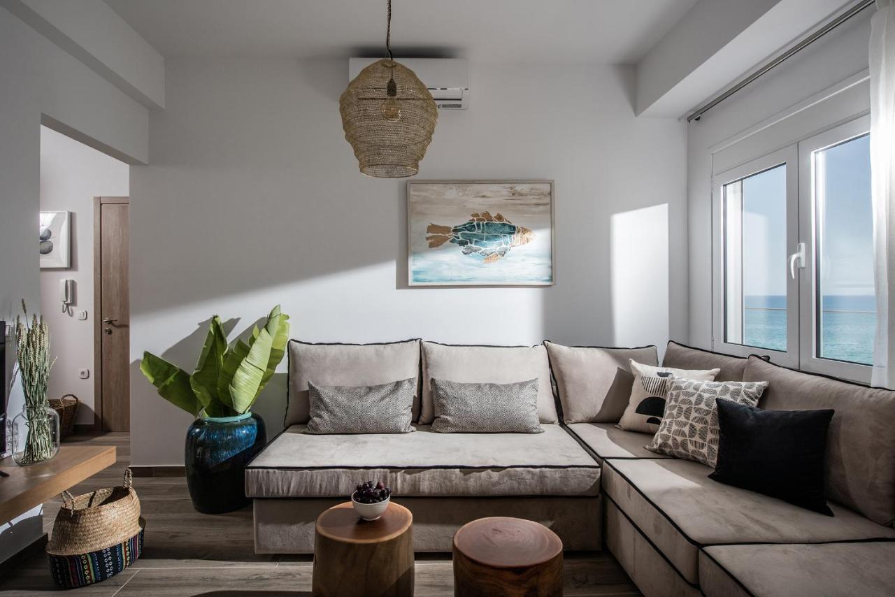 Khroma Luxury Suite 2 Beach Front Apartment Херсонісос Екстер'єр фото